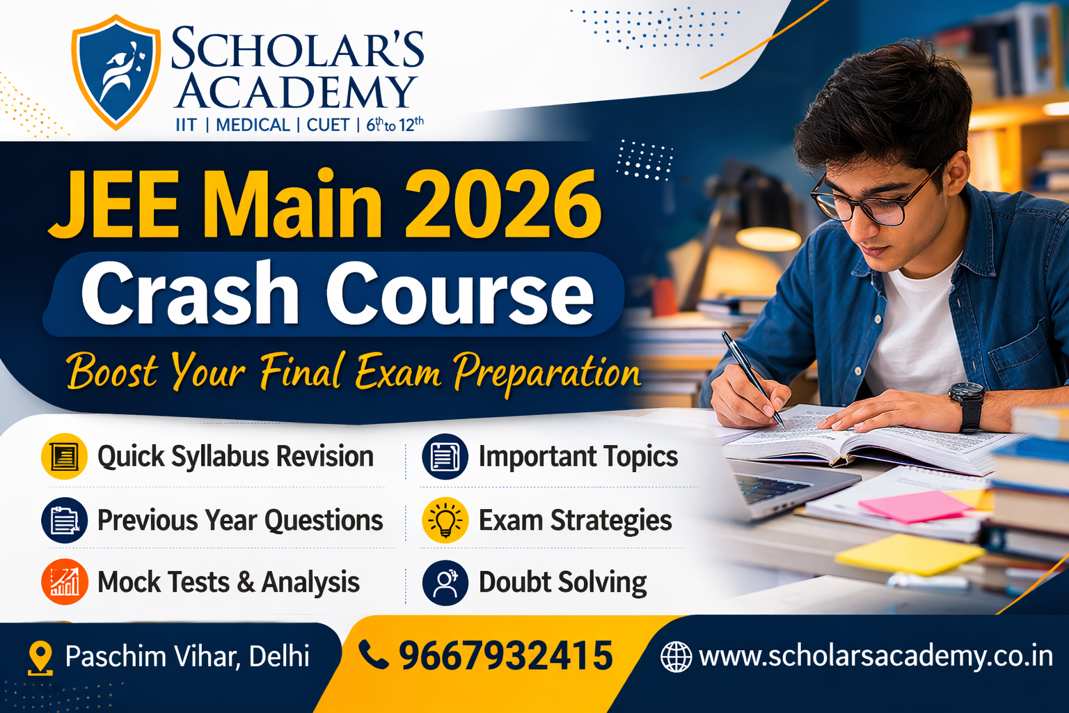 How a JEE Main 2026 Crash Course Can Boost Your Final Exam Preparation