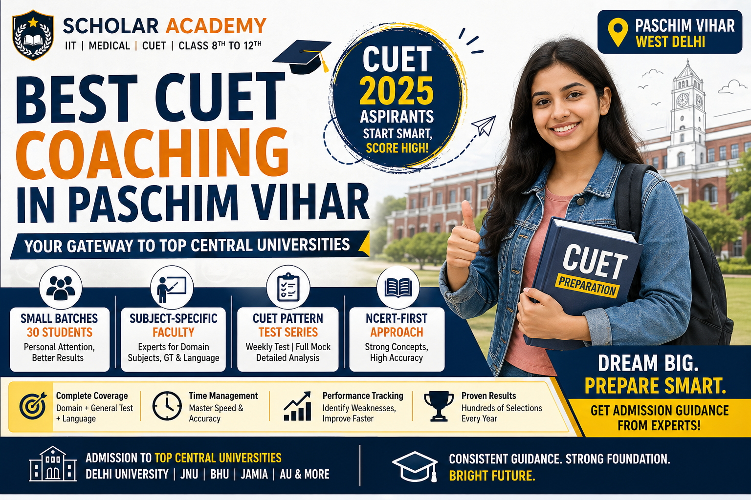CUET Coaching in Paschim Vihar