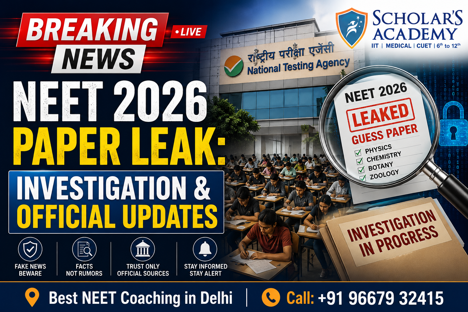 NEET PAPER LEAK 2026 News