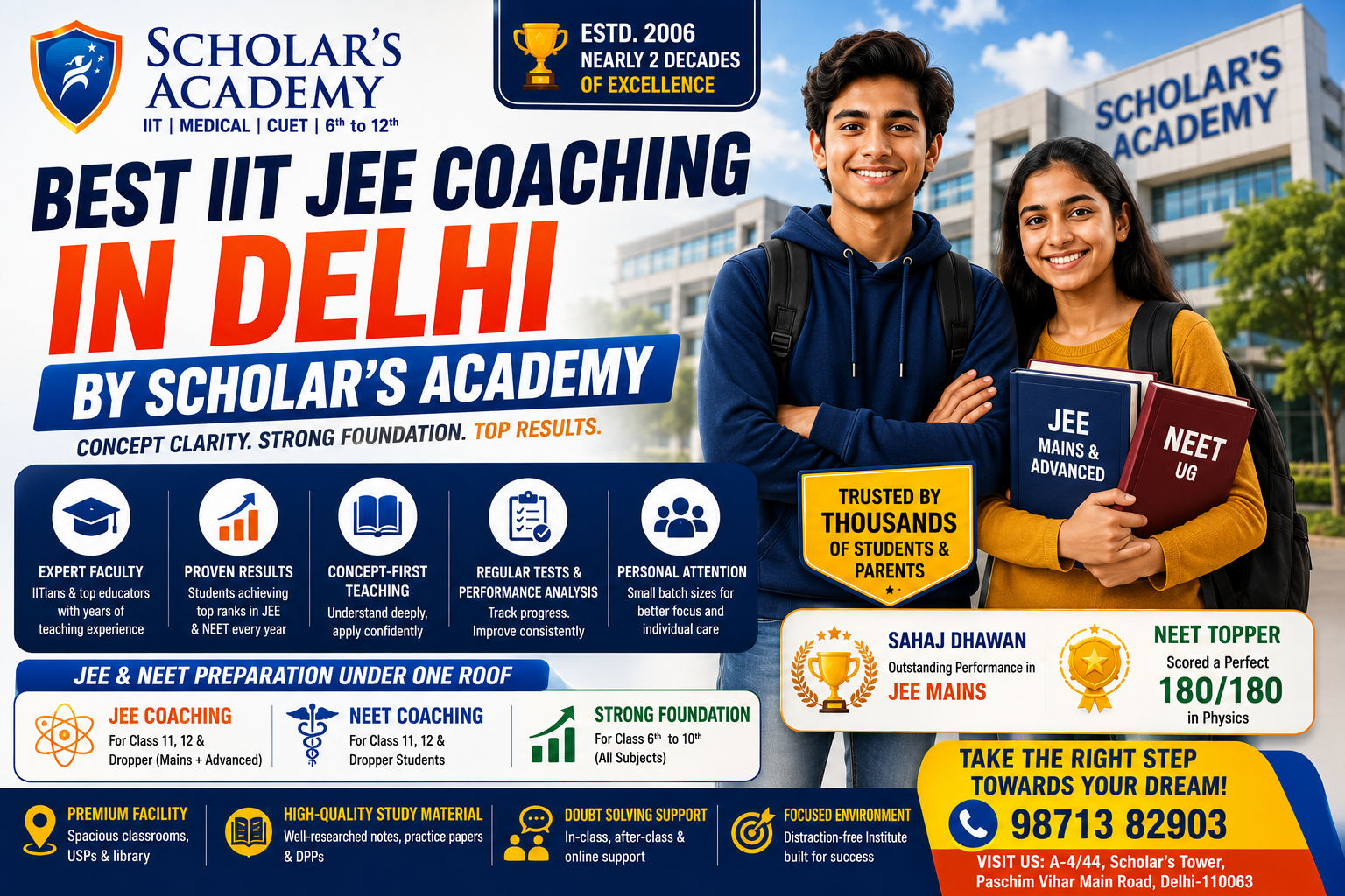 best IIT JEE coaching in Delhi